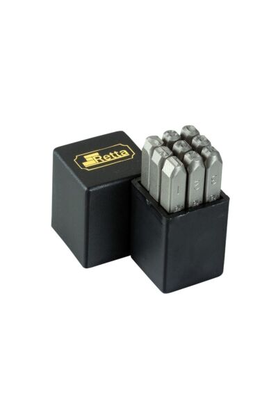 Retta Çelik Rakam 5mm 9 Pç Set