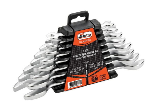 Retta Açık Ağız Anahtar Takımı 8 Parça - RAA6722