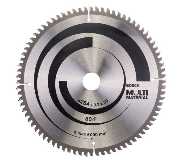 BOSCH 254x30x3,2 mm 80 Diş  PRO Multi Material Elmas Daire Testere- Aluminyum Kesime Uygun(2608640450)