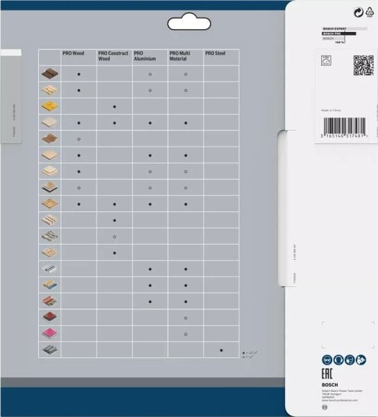 BOSCH PRO Multi Material 254x30x3,2 mm 80 Diş Elmas Daire Testere- Aluminyum Kesime Uygun
