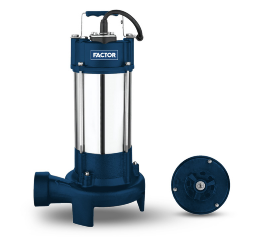FACTOR WVSD-1800WB Döküm Gövdeli Bıçaklı Kirli Su Dalgıç Pompası 1800 Watt