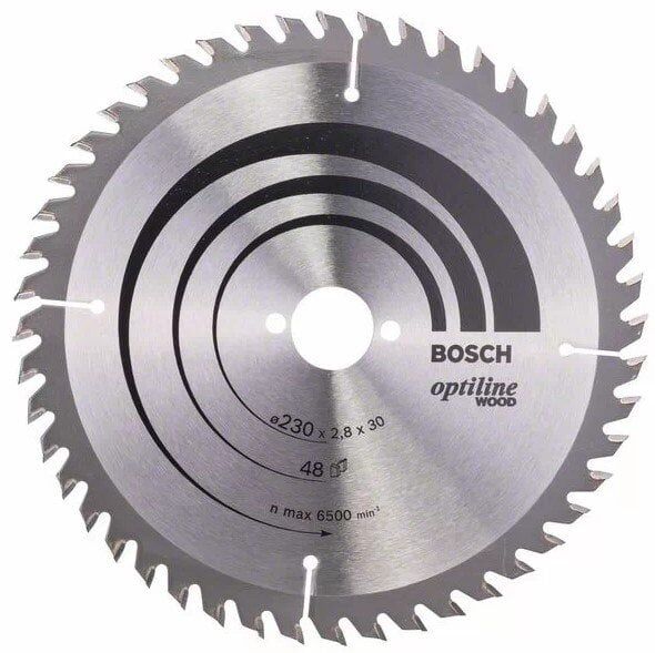 BOSCH Optiline Wood 230 mm 48 Diş Ahşap Daire Testere Bıçağı