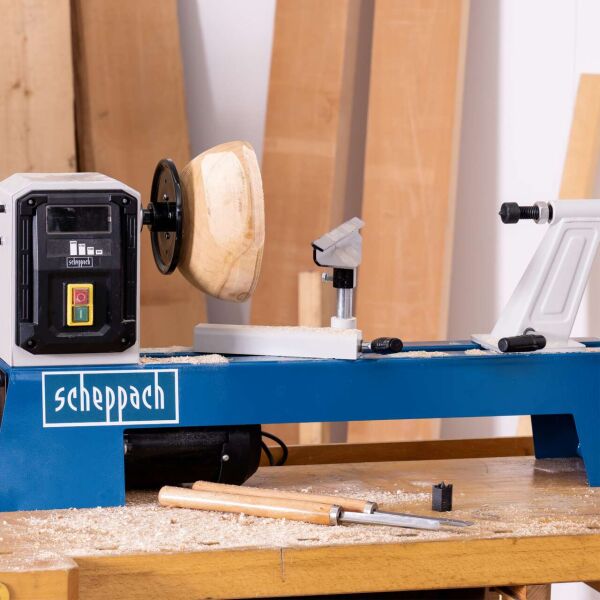 SCHEPPACH DM 500T Devir Ayarlı Ahşap Torna Makinası 400 Watt