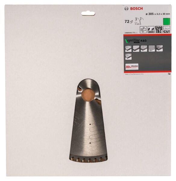 BOSCH Pro Wood 305 mm 72 Diş Ahşap Elmas Daire Testere Bıçağı