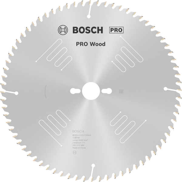 BOSCH Pro Wood 305 mm 72 Diş Ahşap Elmas Daire Testere Bıçağı