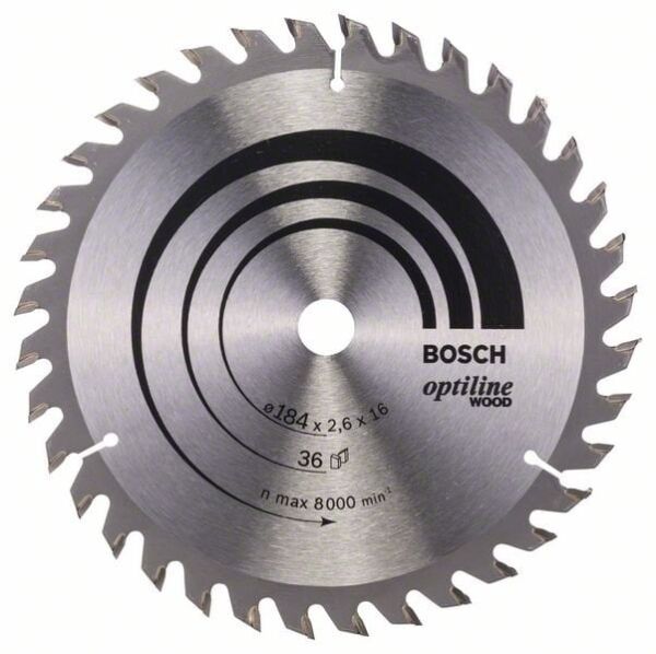 BOSCH Pro Wood 184 mm 36 Diş Ahşap Daire Testere Bıçağı