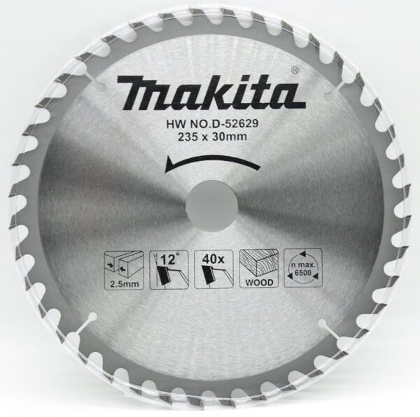 MAKİTA D-52629 Daire Testere 235x2.5x30 40 Diş Ahşap
