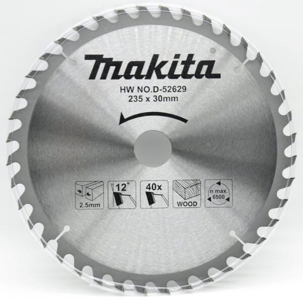 MAKİTA D-52629 Daire Testere 235x2.5x30 40 Diş Ahşap