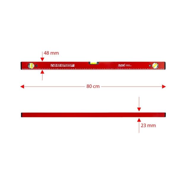 ROX Mıknatıslı Su Terazisi 80 cm (153ROX0350)