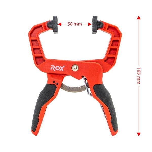 Rox Cırcırlı Mandal Tip Hızlı Kıskaç İşkence 50 mm (153ROX0354)