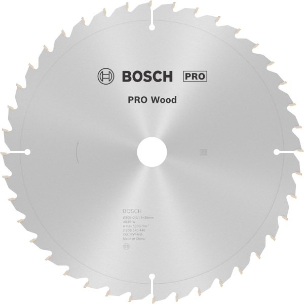 BOSCH Pro Wood 305 mm 40 Diş Ahşap Daire Testere Bıçağı