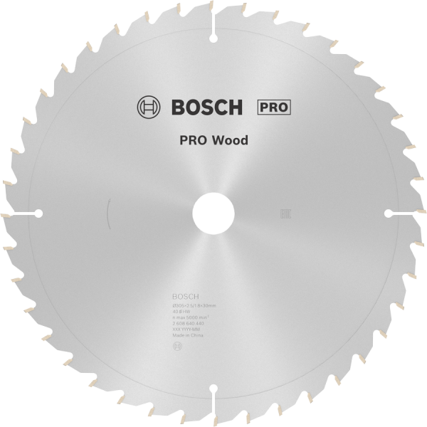 BOSCH Pro Wood 305 mm 40 Diş Ahşap Daire Testere Bıçağı