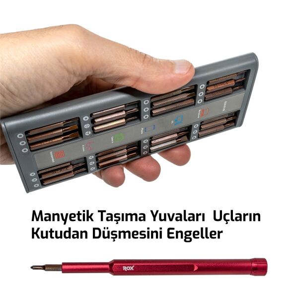 ROX Elektronikçi Tornavida Seti 49 Parça (153ROX0157)