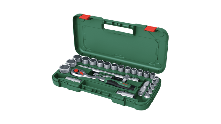 BOSCH 25 Parça 1/2'' Lokma Takımı (1600A02Z9F)