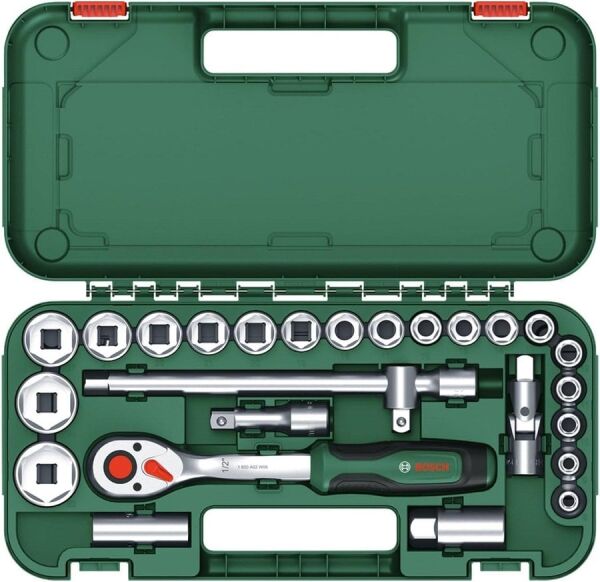 BOSCH 25 Parça 1/2'' Lokma Takımı (1600A02Z9F)