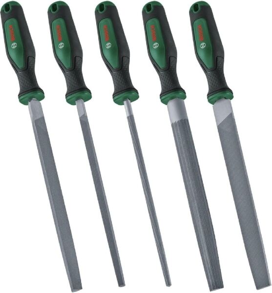 BOSCH 5 Parça Saplı Eğe Seti