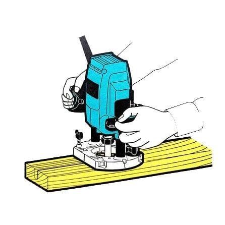 MAKİTA MT Seri M3601B Dik El Frezesi
