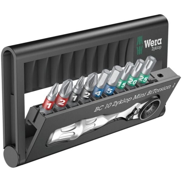 WERA Bit-Check 10 Zyklop Mini Dairesel Uç Seti (05057418001)
