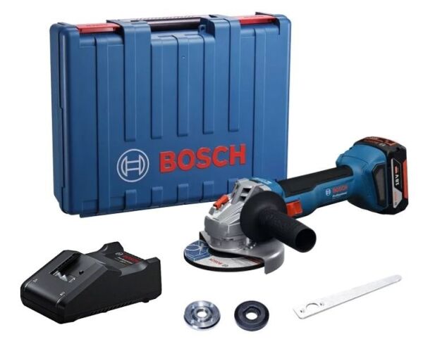 BOSCH GWS 18V-8 Tek Akülü Avuç Taşlama Makinası 18 Volt 4 Ah