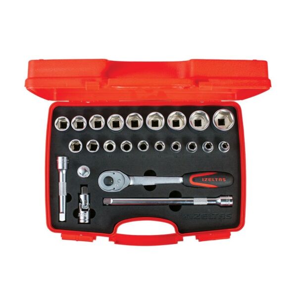 İzeltaş- 1/2'' Altı Köşe Lokma Anahtar Takımı 24 Parça - 1113002024