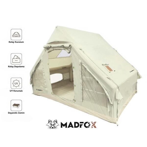 MADFOX Bigless Glamping Cotton Şişme Çadır (Baca Çıkışlı)