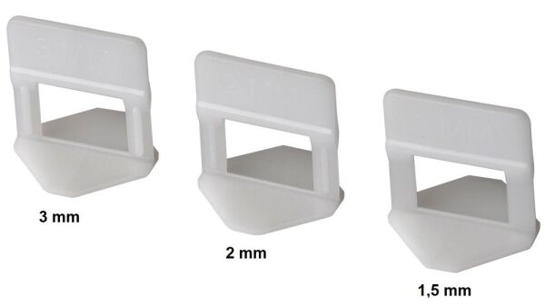 KRİSTAL Fayans - Seramik Seviye Klipsi 3.0 mm (250'li Paket)