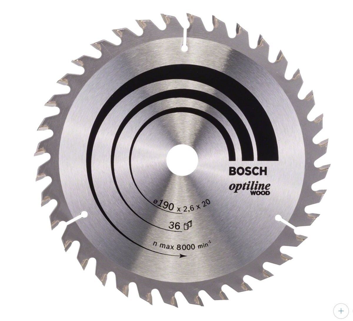 BOSCH Pro Wood 190x20 mm 36 Diş Ahşap Daire Testere Bıçağı