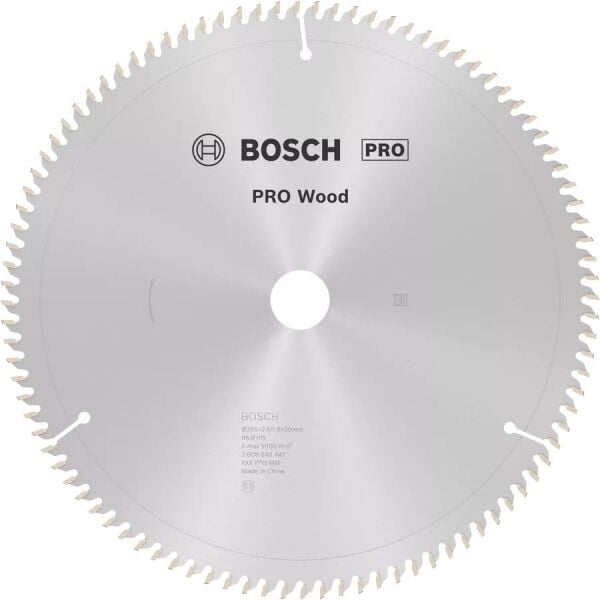 BOSCH 305x30x2,5 mm 96 Diş PRO Wood Ahşap Elmas Daire Testere Bıçağı(2608640442)