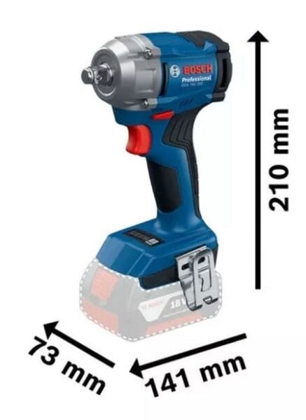BOSCH GDS 18 V-350 Şarjlı Somun Sıkma 18 Volt 4.0 Amper Çift Akülü