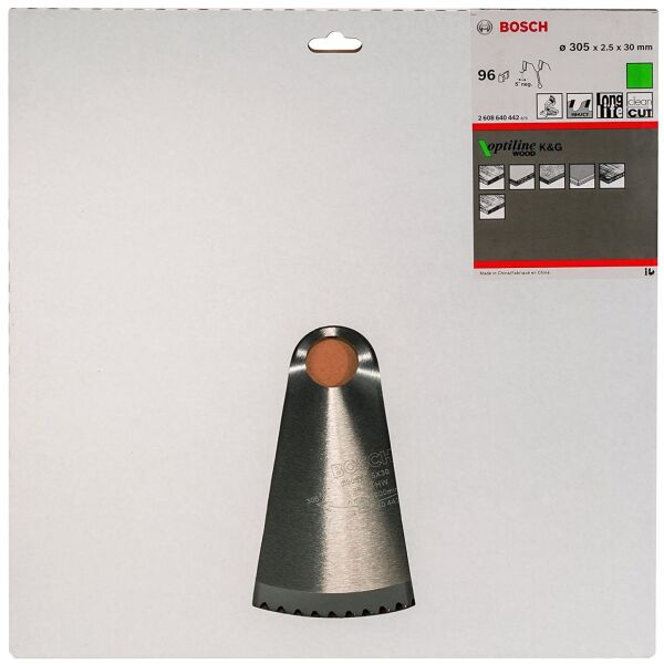 BOSCH PRO Wood 305x30x2,5 mm 96 Diş Ahşap Elmas Daire Testere Bıçağı