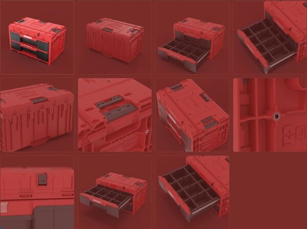 QBRICK System One 3'lü WorkShop Tekerli Takım Çantası Seti