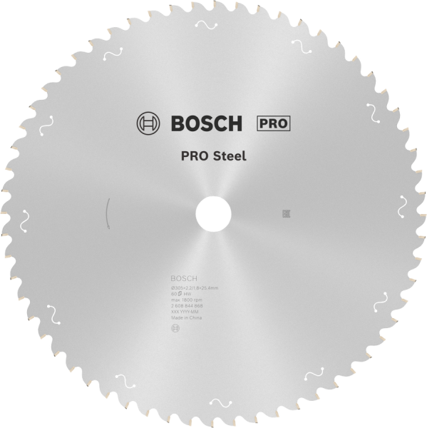 BOSCH PRO Steel 305X2.2x25.4 mm 60 Diş Elmas Uçlu Metal Kesme Testeresi