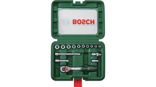 BOSCH 1/4'' Cırcır Lokma Takımı 15 Parça