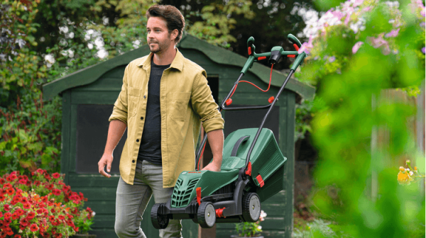 BOSCH Universal Rotak 34-405 Elektrikli Çim Biçme Makinası 34 Cm Bıçaklı 1300 Watt