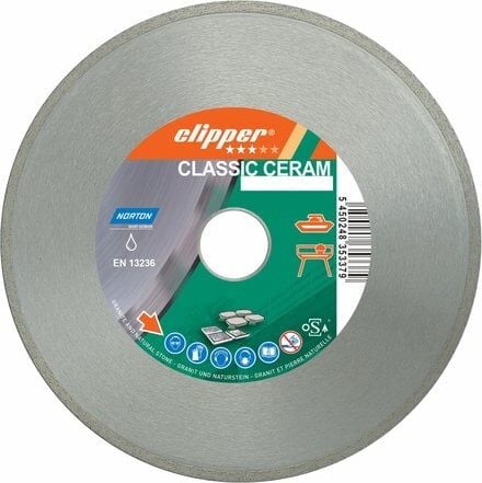 NORTON Clipper Classic 200x30/25,4 mm Sulu Tip Seramik - Mermer - Taş Elmas Kesme Testeresi
