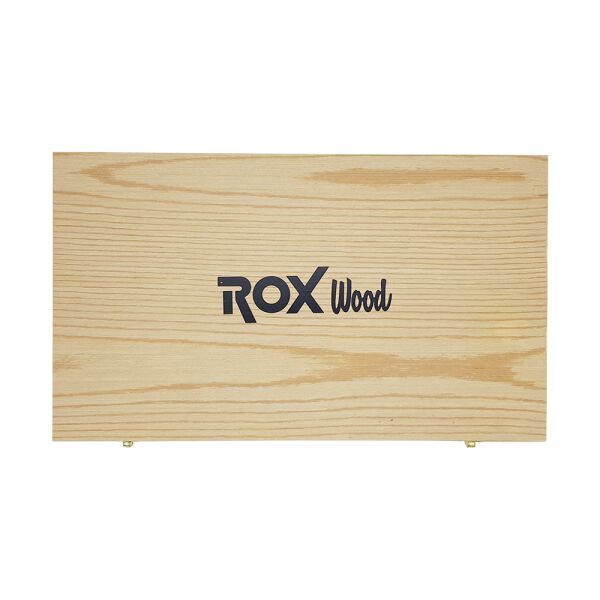 ROX Wood 12 Parça El Tipi Ahşap Oyma Seti (Ahşap Kutulu) 15399092