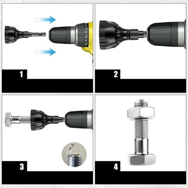 IZAR Matkap İçin Bits Saplı Pah Açma - Çapak Alma Aparatı 6-25 mm (25381)
