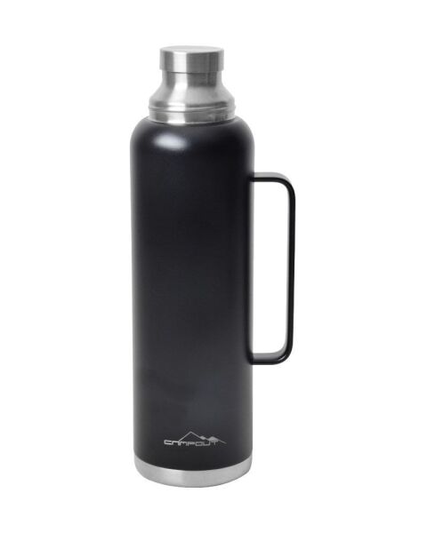 NURGAZ Campout Çift Katmanlı Termos Siyah 1500 ml (NG 164)