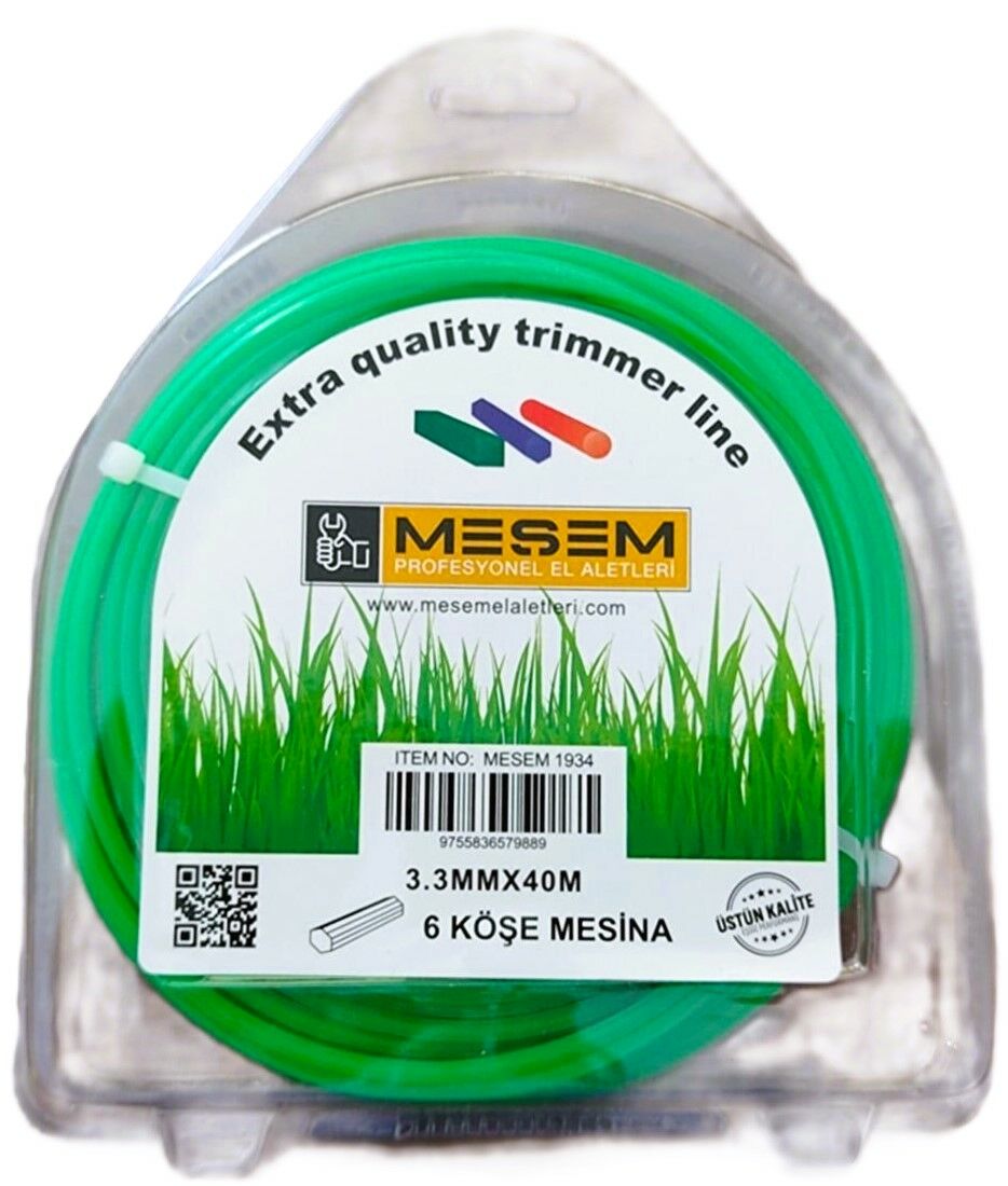 Meşem 1934-  Misina İpi 6 Köşe 3.3 mm x 40 mt