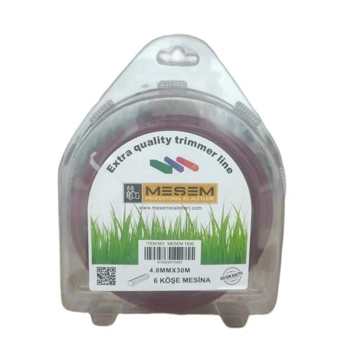 Meşem 1936-  Misina İpi 6 Köşe 4 mm x 30 mt