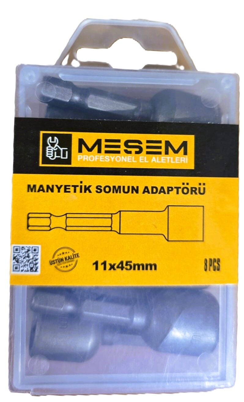 Meşem 3603- Manyetik Somun Adaptörü 11x45mm (8 Adet)