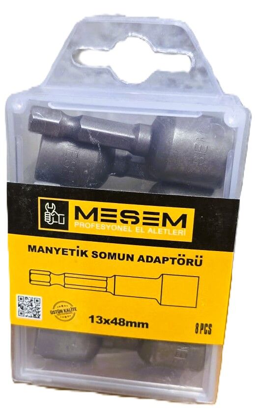 Meşem 3605- Manyetik Somun Adaptörü 13x48mm (8 Adet)