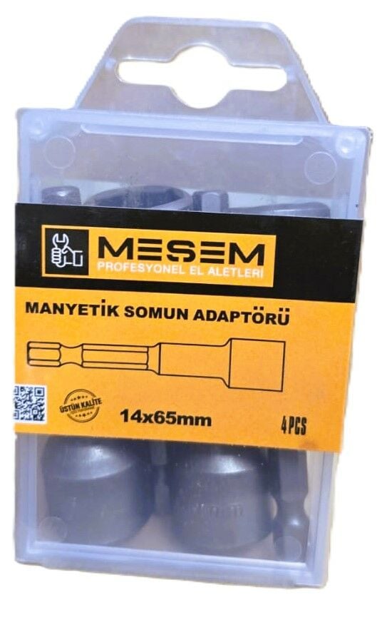 Meşem 3606-  Manyetik Somun Adaptörü 14x65mm (4 Adet)