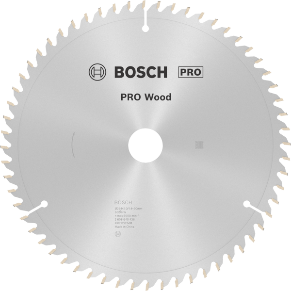 BOSCH Pro Wood 254 mm 60 Diş Ahşap Daire Testere Bıçağı