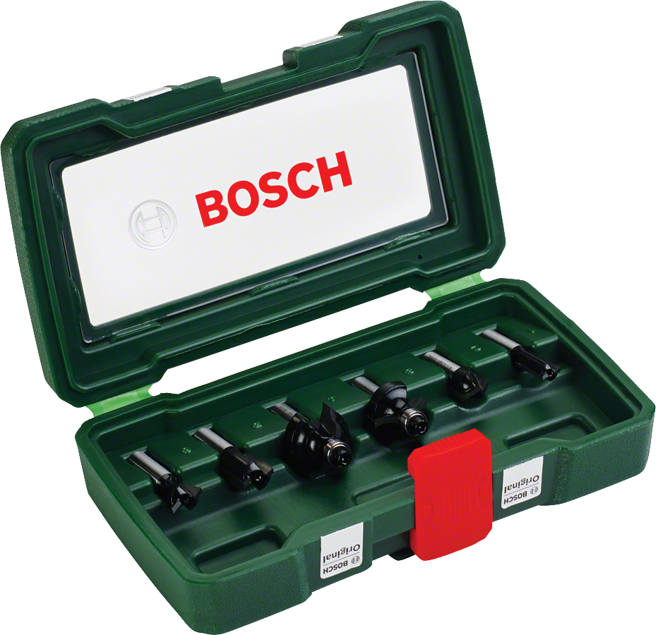 BOSCH 8 mm Ahşap Freze Uç Seti 6 Parça (2607019463)