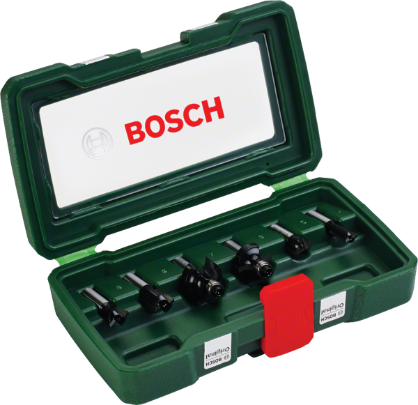 BOSCH 8 mm Ahşap Freze Uç Seti 6 Parça (2607019463)