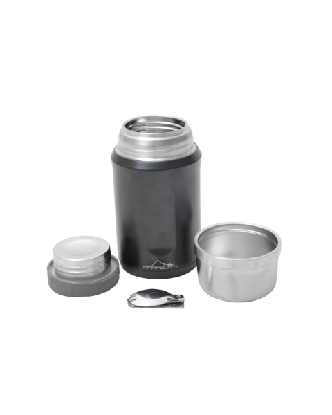 NURGAZ Siyah Yemek Termosu 600 ml (NG 172-S)