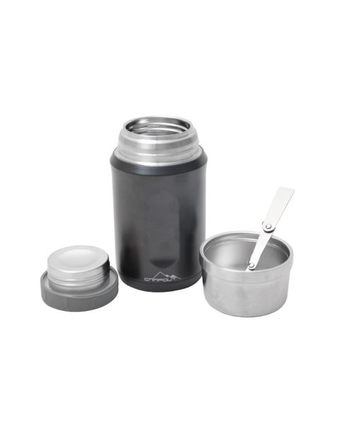 NURGAZ Siyah Yemek Termosu 600 ml (NG 172-S)