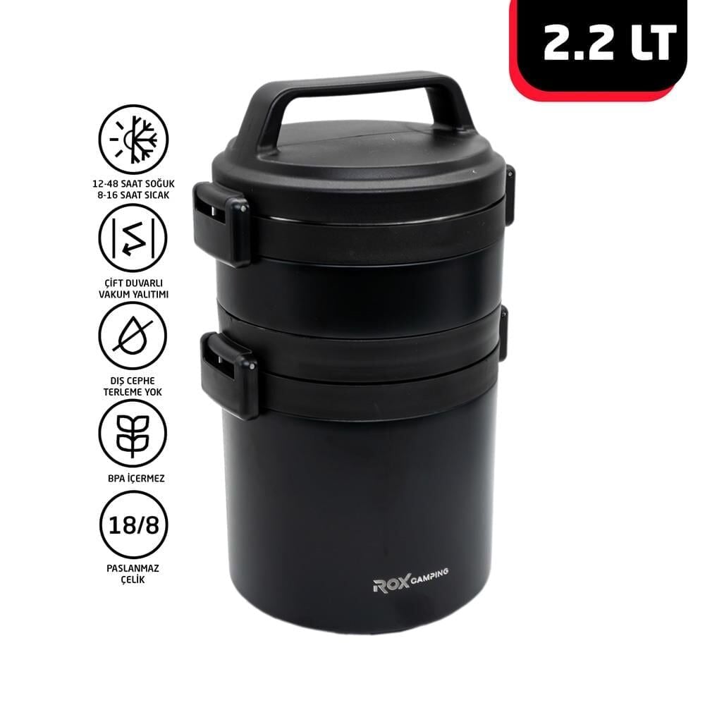 ROX Camping Yemek Termosu 2.2 Litre (153CAMP2200)