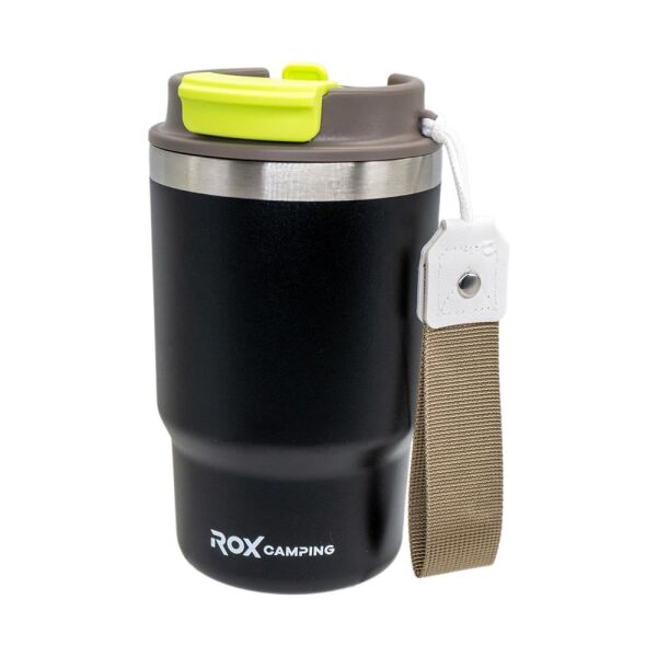 ROX Camping Pipetli Termos 0.48 Litre - Siyah (153CAMP0193)